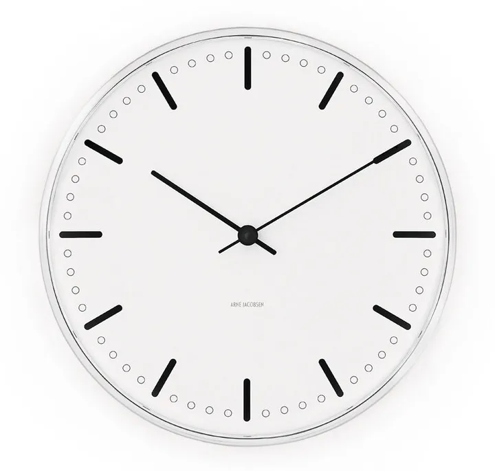Arne Jacobsen City Hall ur - Hvid, Ø16 cm - Arne Jacobsen Clocks