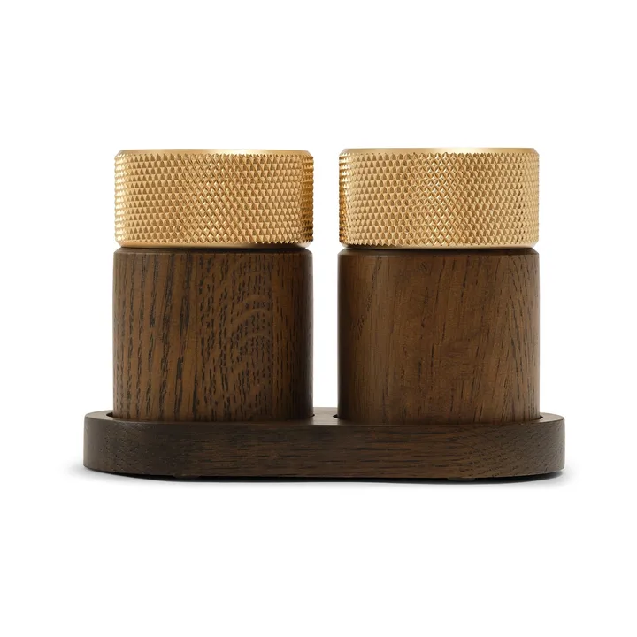 Sina salt- og peberkværn 6 cm - Mørk ask-messing - Gejst
