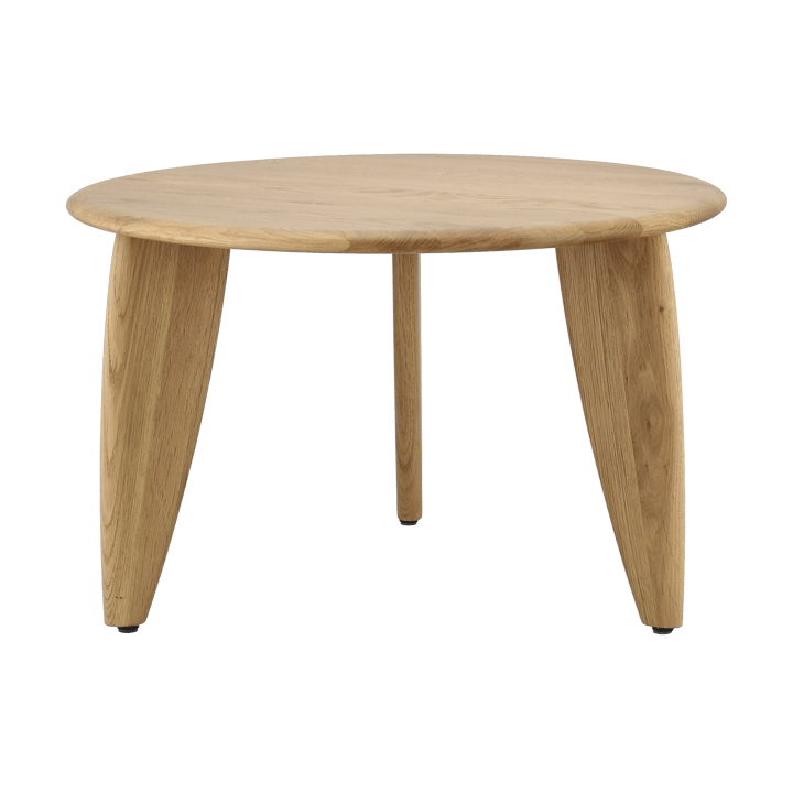 Lyckeby sofabord Ø60x37,5 cm, Naturlakeret eg 1898