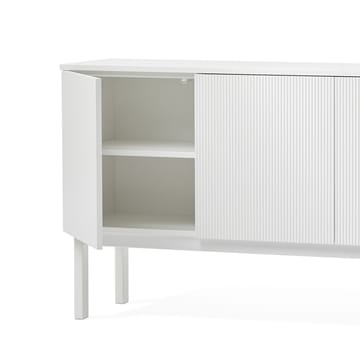 Beam sideboard - lysegrå, sokkel i olieret eg - A2