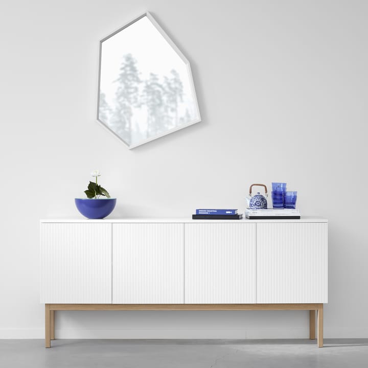 Beam sideboard, lysegrå, stel i olieret eg A2