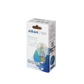 Airam Smarta Hemp Filament LED-globe lyskilde - klar e27, 5w - Airam