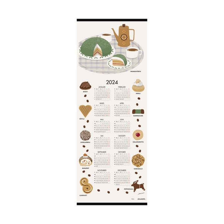 Fika kalender 2024, 35x90 cm Almedahls