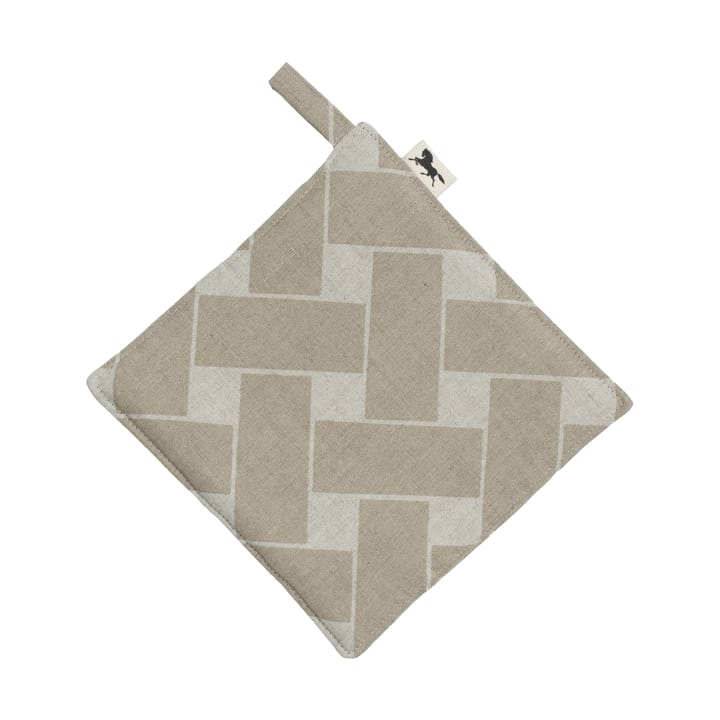 Korg XL grydelap 23x23 cm - Natur-taupe - Almedahls