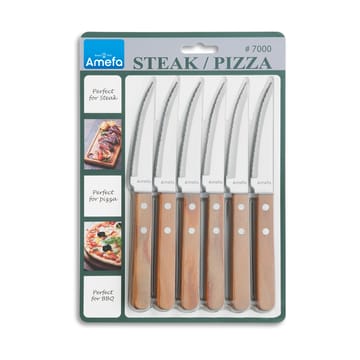 Pizza grillkniv 6-pak - Eg - Amefa