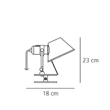 Tolomeo pinza væglampe - aluminium, LED - Artemide