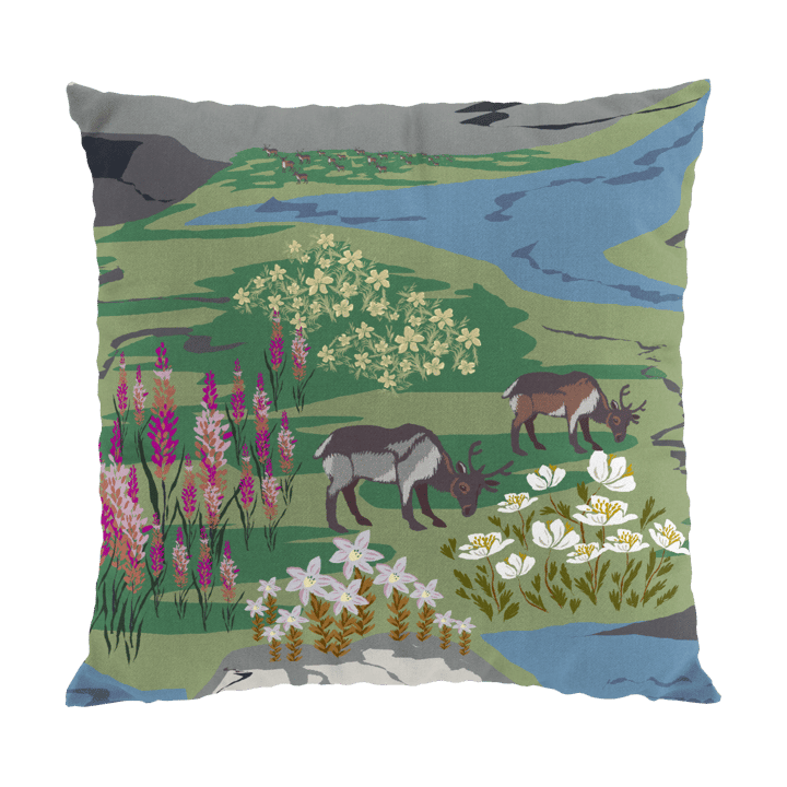 Fjällängar pudebetræk 47x47 cm - Grøn - Arvidssons Textil