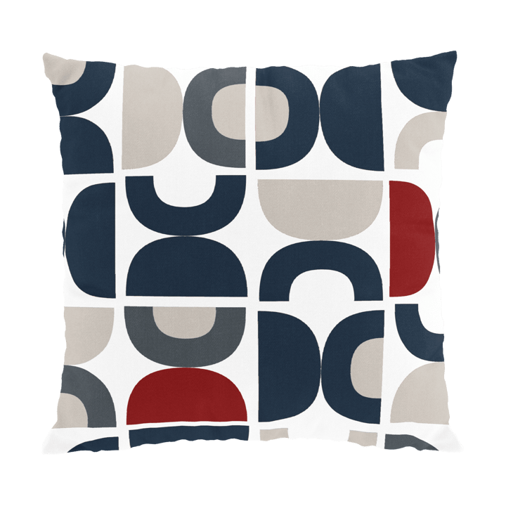 Spiraldans pudebetræk 47x47 cm - Blå - Arvidssons Textil