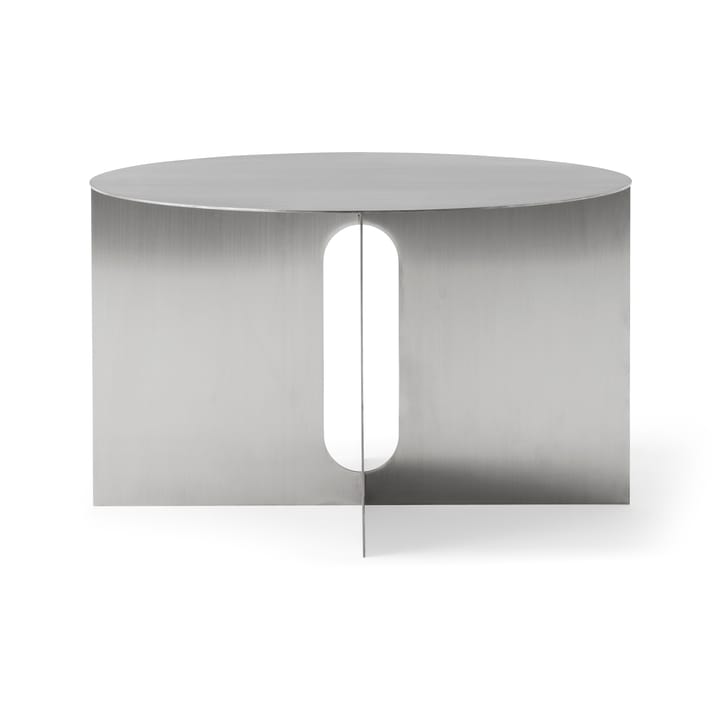 Androgyne sidebord Ø63 cm - Brushed steel - Audo Copenhagen