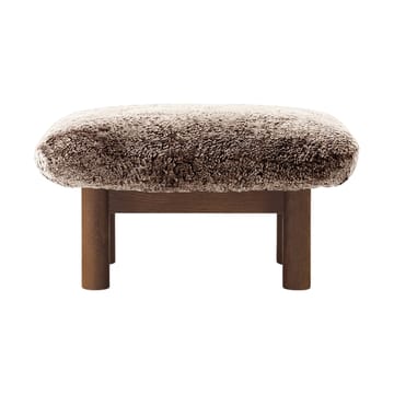 Brasilia fodskammel - Dark oak-Sahara sheepskin curly - Audo Copenhagen