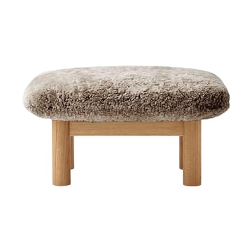 Brasilia fodskammel - Natural oak-Sahara sheepskin curly - Audo Copenhagen