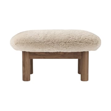 Brasilia fodskammel - Walnut-Nature sheepskin curly - Audo Copenhagen