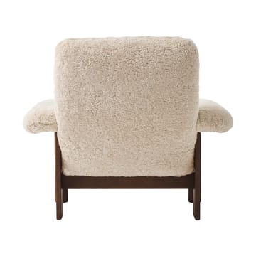 Brasilia lænestol - Dark oak-Nature sheepskin curly - Audo Copenhagen