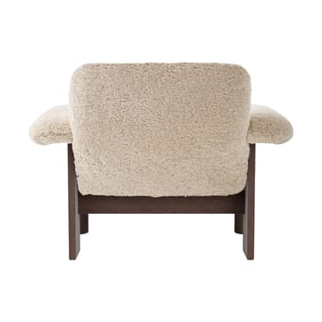 Brasilia lænestol low back - Dark oak-Nature sheepskin curly - Audo Copenhagen