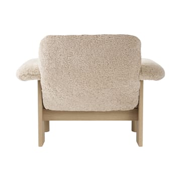 Brasilia lænestol low back - Natural oak-Nature sheepskin curly - Audo Copenhagen