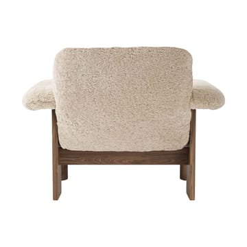 Brasilia lænestol low back - Walnut-Nature sheepskin curly - Audo Copenhagen