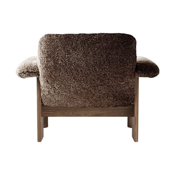 Brasilia lænestol low back - Walnut-Sahara sheepskin curly - Audo Copenhagen