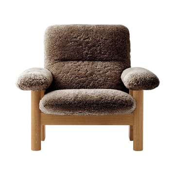 Brasilia lænestol - Natural oak-Sahara sheepskin curly - Audo Copenhagen