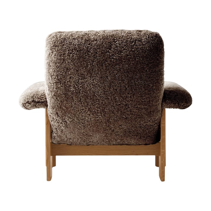 Brasilia lænestol, Natural oak-Sahara sheepskin curly Audo Copenhagen