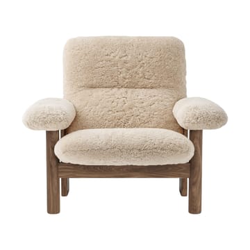 Brasilia lænestol - Walnut-Nature sheepskin curly - Audo Copenhagen