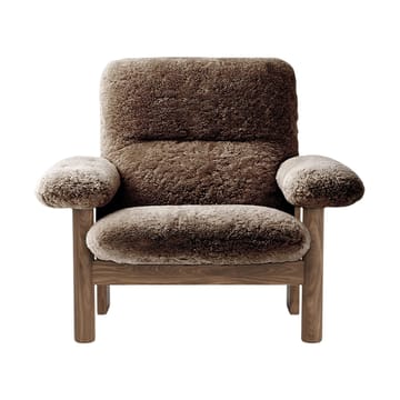 Brasilia lænestol - Walnut-Sahara sheepskin curly - Audo Copenhagen