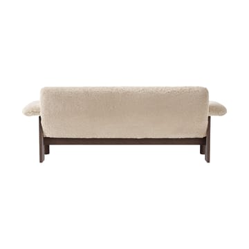 Brasilia sofa 2-personers - Dark oak-Nature sheepskin curly - Audo Copenhagen