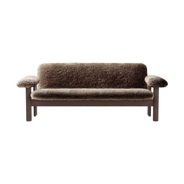 Brasilia sofa 2-personers - Dark oak-Sahara sheepskin curly - Audo Copenhagen