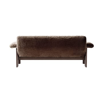 Brasilia sofa 2-personers - Dark oak-Sahara sheepskin curly - Audo Copenhagen