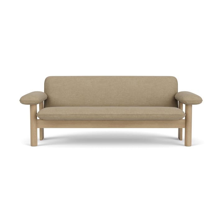 Brasilia sofa 2-personers, Natural oak-Audo Bouclé 02 Audo Copenhagen