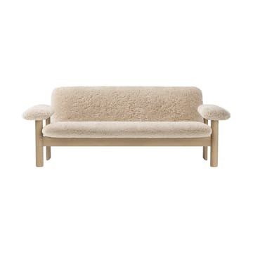 Brasilia sofa 2-personers - Natural oak-Nature sheepskin curly - Audo Copenhagen