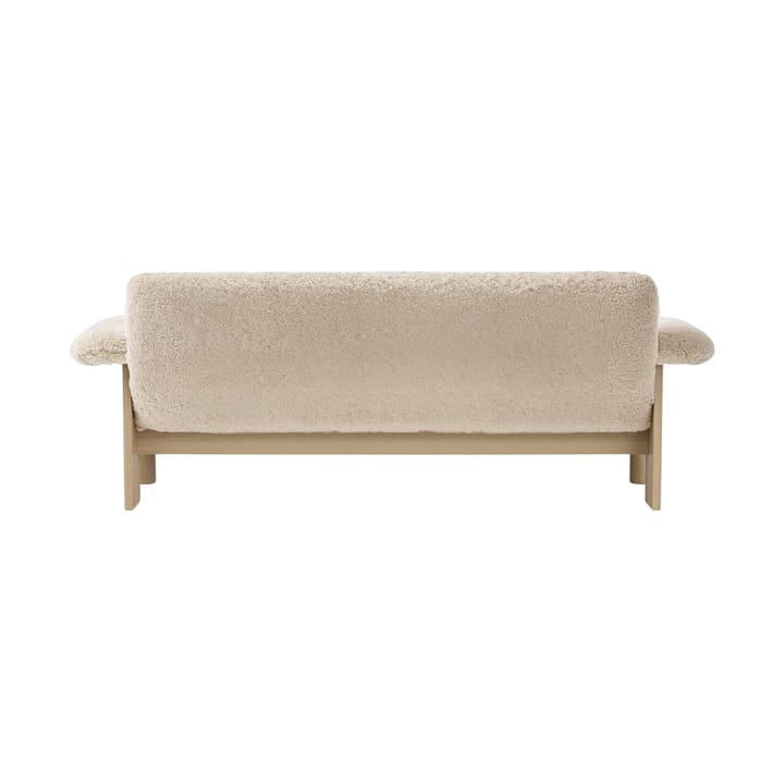 Brasilia sofa 2-personers, Natural oak-Nature sheepskin curly Audo Copenhagen