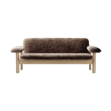 Brasilia sofa 2-personers - Natural oak-Sahara sheepskin curly - Audo Copenhagen