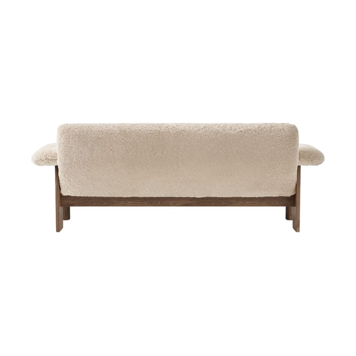 Brasilia sofa 2-personers, Walnut-Nature sheepskin curly Audo Copenhagen