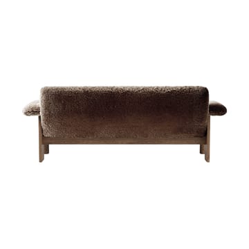 Brasilia sofa 2-personers - Walnut-Sahara sheepskin curly - Audo Copenhagen