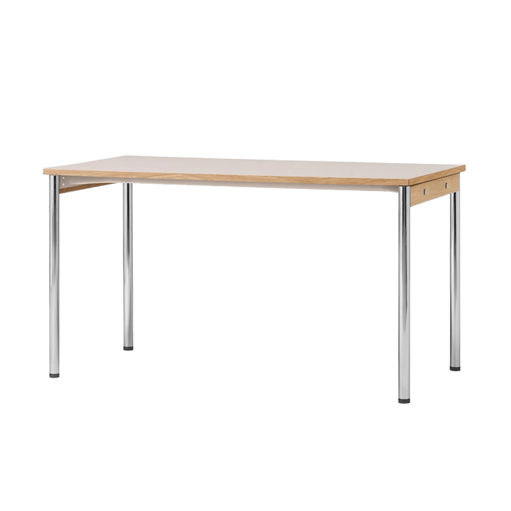 Co Table konferencebord 140x70cm - Chrome, laminate creme - Audo Copenhagen