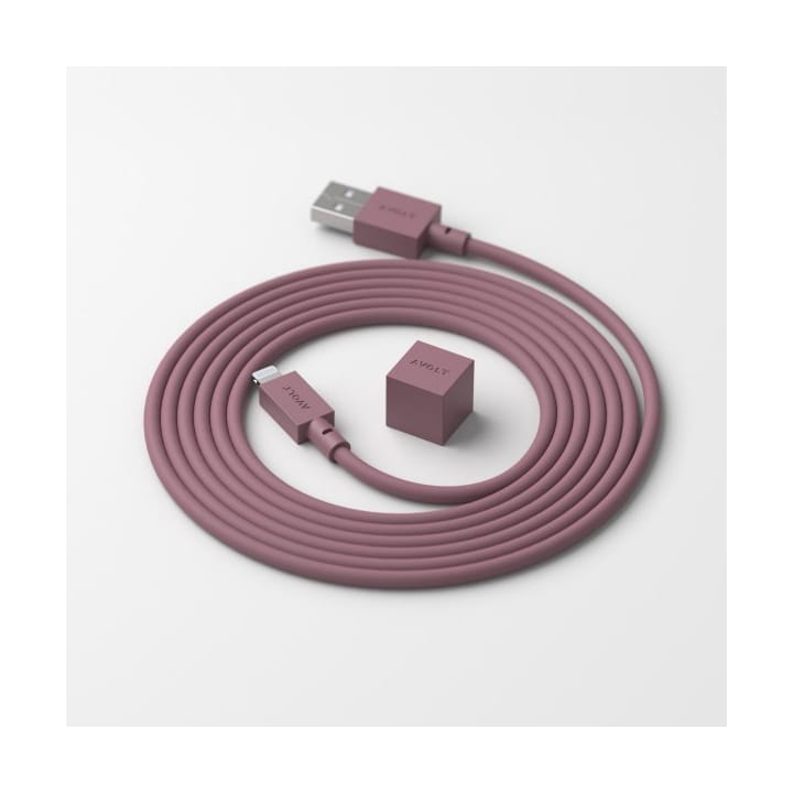 Cable 1 USB-A til Lightning-kabel 1,7 m - Rusty red - Avolt