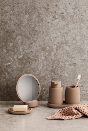 Sono tandbørstekrus keramik 30 cl - Beige - blomus