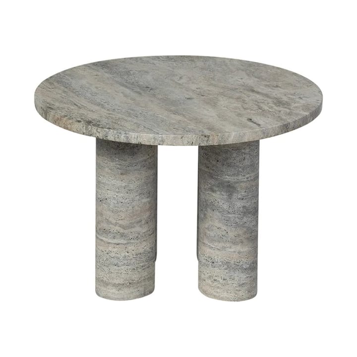 Volos sidebord S Ø52 cm, Silver Travertine blomus