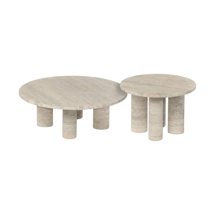 Volos sidebord S Ø52 cm, Travertine blomus