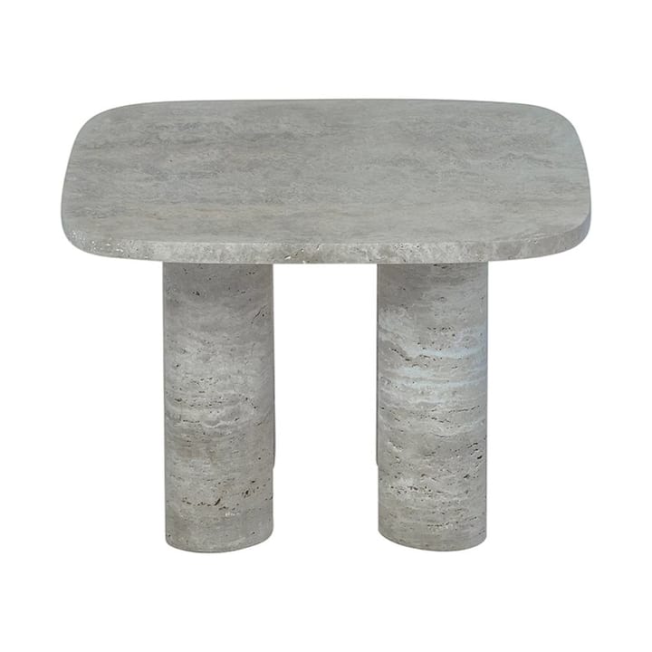 Volos sidebord S 52x52 cm, Silver Travertine blomus