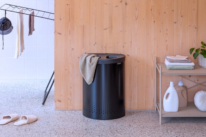 Brabantia vasketøjskurv selector 55 L, Mat sort Brabantia