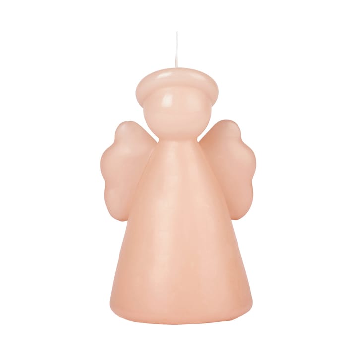 Engel skulptur lys 14 cm - Dusty peach rose - Broste Copenhagen