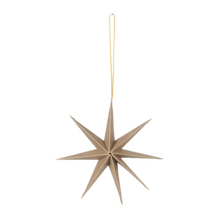 Star papirstjerne Ø15 cm - Natural brown - Broste Copenhagen