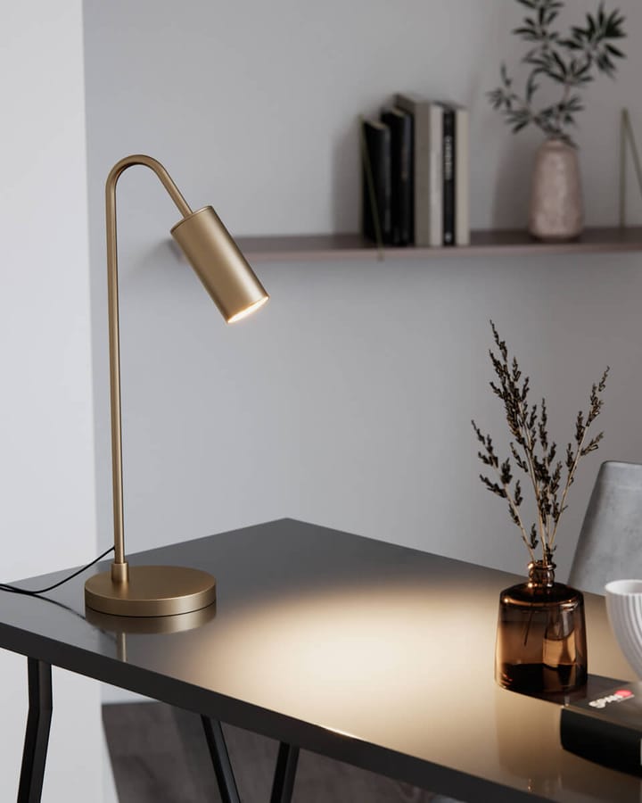 Curve bordlampe 51 cm - Mat guld - By Rydéns