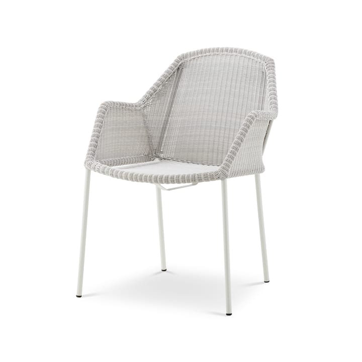 Breeze stabelbar armstol weave - White grey - Cane-line