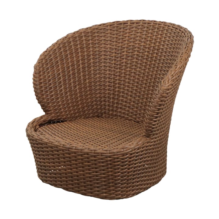 Coast loungestol swivel - Umber brown (Flat Weave) - Cane-line