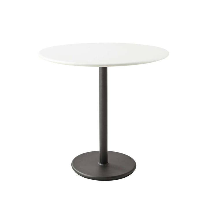 Go cafébord Ø80 cm, White-lava grey Cane-line