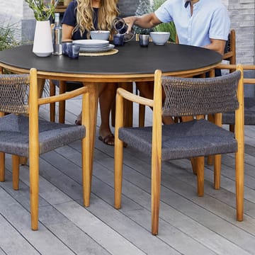 Royal stol - Dark grey, teak - Cane-line