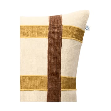 Kiran pudebetræk 50x50 cm - Spicy Yellow/Taupe - Chhatwal & Jonsson