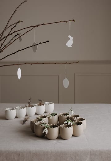 Easter line påskedekoration - White - Cooee Design